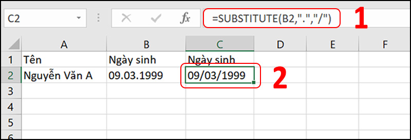 - H&agrave;m SUBSTITUTE